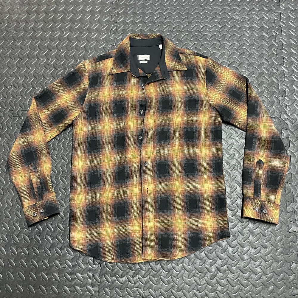 NWOT Mens Vitello Plaid Flannel Shirt